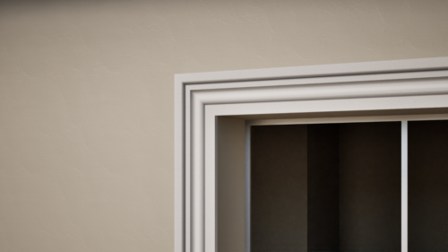 Ancadrament decorativ din polistiren expandat cu rasina minerala  150x40