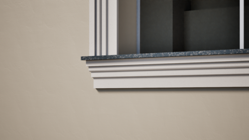 Ancadrament decorativ din polistiren expandat cu rasina minerala  150x50