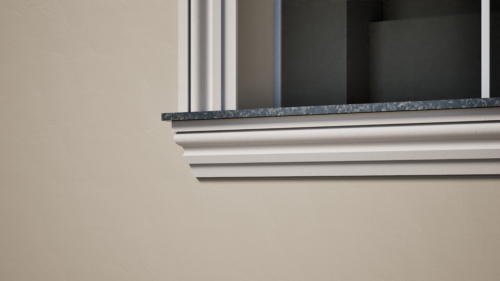 Ancadrament decorativ din polistiren expandat cu rasina minerala  150x55