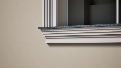 Ancadrament decorativ din polistiren expandat cu rasina minerala  150x70 A