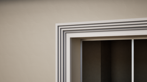 Ancadrament decorativ din polistiren expandat cu rasina minerala  150x70 A