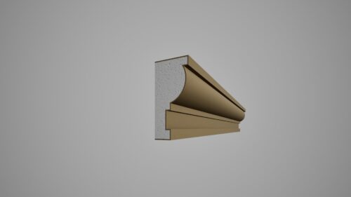 Ancadrament decorativ din polistiren expandat cu rasina minerala  150x70 B