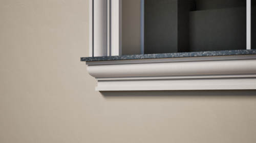 Ancadrament decorativ din polistiren expandat cu rasina minerala  150x70 B