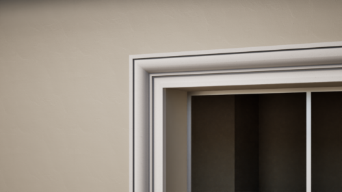 Ancadrament decorativ din polistiren expandat cu rasina minerala  150x70 B