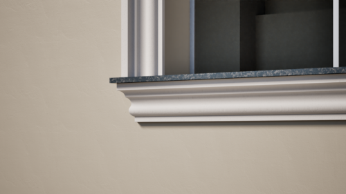 Ancadrament decorativ din polistiren expandat cu rasina minerala  150x70 C