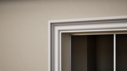 Ancadrament decorativ din polistiren expandat cu rasina minerala  150x70 C