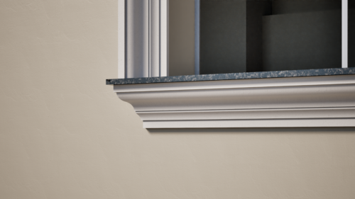 Ancadrament decorativ din polistiren expandat cu rasina minerala  160x100