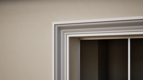 Ancadrament decorativ din polistiren expandat cu rasina minerala  160x100