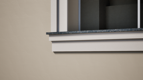 Ancadrament decorativ din polistiren expandat cu rasina minerala  160x40