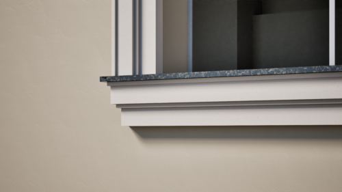Ancadrament decorativ din polistiren expandat cu rasina minerala  170x100