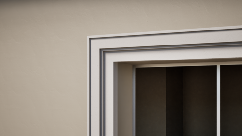 Ancadrament decorativ din polistiren expandat cu rasina minerala  170x100