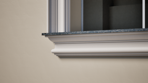 Ancadrament decorativ din polistiren expandat cu rasina minerala  185x100