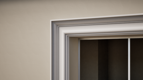 Ancadrament decorativ din polistiren expandat cu rasina minerala  185x100