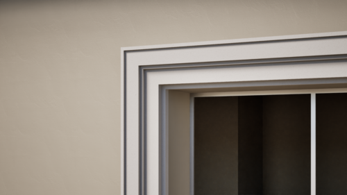 Ancadrament decorativ din polistiren expandat cu rasina minerala  190x100