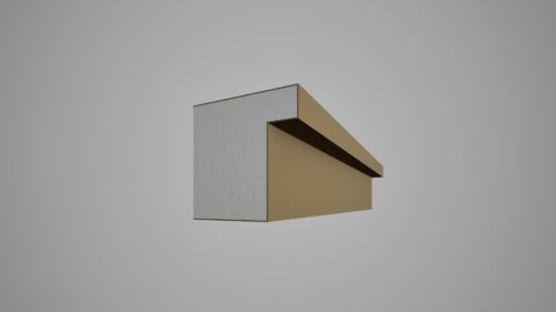 Ancadrament decorativ din polistiren expandat cu rasina minerala  200x200