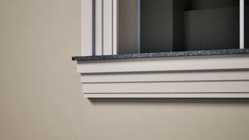 Ancadrament decorativ din polistiren expandat cu rasina minerala  200x50
