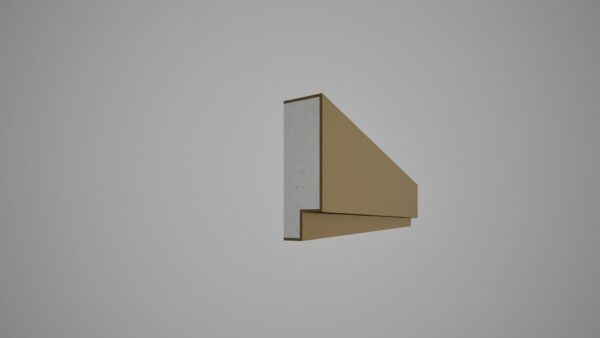 Brâu decorativ din polistiren expandat cu rasina minerala 100x30 D