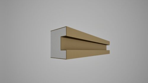 Brâu decorativ din polistiren expandat cu rasina minerala 120x100