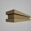 Brâu decorativ din polistiren expandat cu rasina minerala 120x100