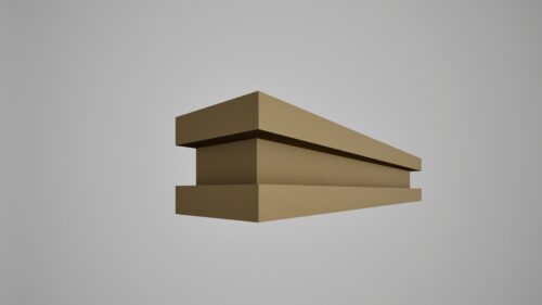 Brâu decorativ din polistiren expandat cu rasina minerala 120x100