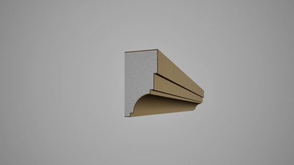 Cornisa decorativa din polistiren expandat cu rasina minerala, dimensiune 180x100x2000mm