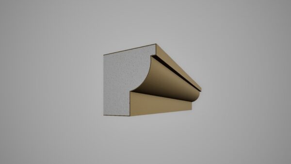 Cornisa decorativa din polistiren expandat cu rasina minerala, dimensiune 190x180x2000mm