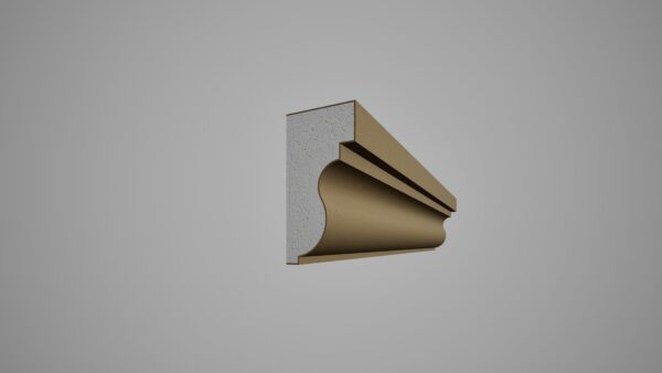 Cornisa decorativa din polistiren expandat cu rasina minerala, dimensiune 200x100x2000mm, model A