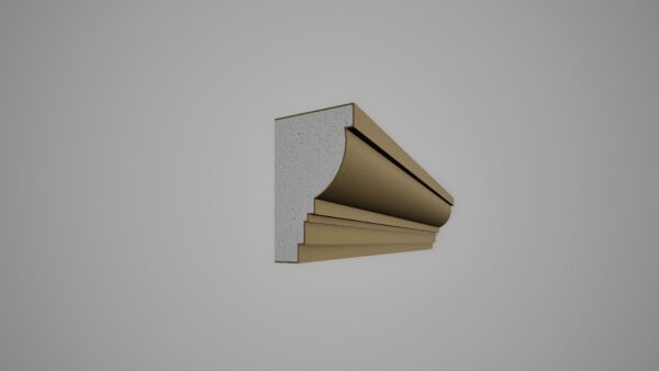 Cornisa decorativa din polistiren expandat cu rasina minerala, dimensiune 200x120x2000mm