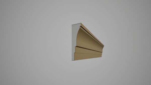 Cornisa decorativa din polistiren expandat cu rasina minerala, dimensiune 350x100x2000mm