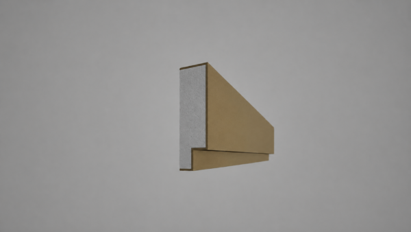 Brâu decorativ din polistiren expandat cu rasina minerala 100x30 F