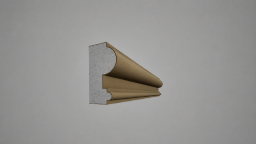 Brâu decorativ din polistiren expandat cu rasina minerala 120x55 A