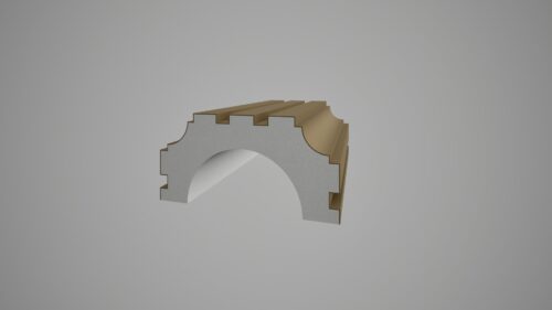 Semicoloana decorativa AP 3 R - 420x270(330) Rasina