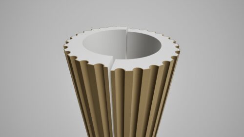 Semicoloana decorativa K 3 EPS - 360x250(300) Polistiren
