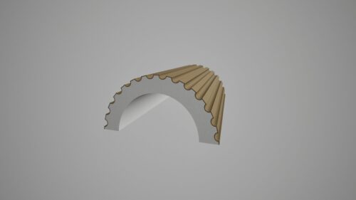 Semicoloana decorativa K 3 R - 360x250(300) Rasina