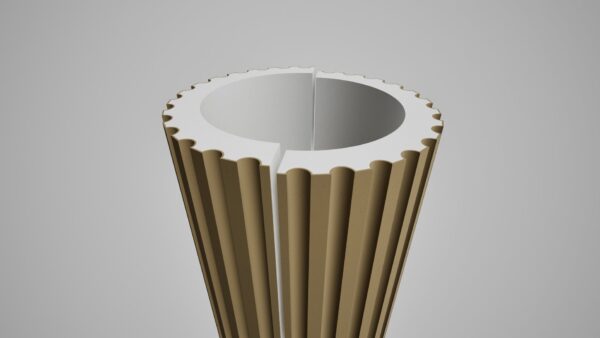 K 4 R - EXT 400 x 300 (330) Rasina 2 Semicoloana decorativa K 4 R - 400x300(330) Rasina