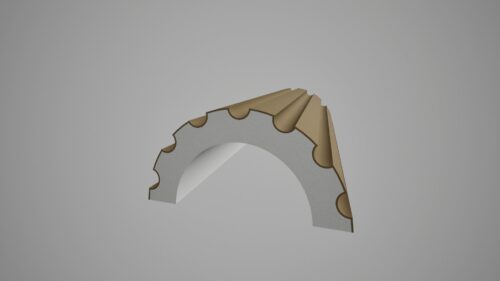 Semicoloana decorativa OL 2 R - 250x170(190) Rasina