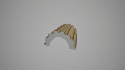 Semicoloana decorativa OL 4 R - 420x260(320) Rasina