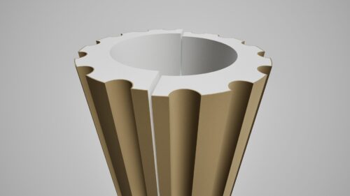 Semicoloana decorativa OL 5 EPS - 500x340(400) Polistiren