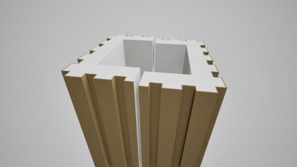 OP 2 R - EXT 350 x 220 (265) Rasina 2 Semicoloana decorativa OP 2 EPS - 350x220(265) Polistiren