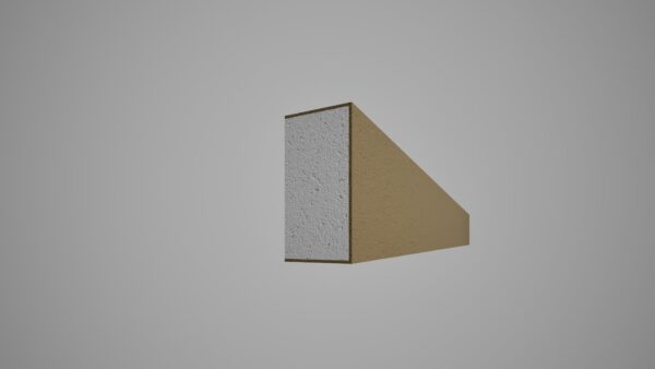 Brâu decorativ din polistiren expandat cu rasina minerala 100x50 B