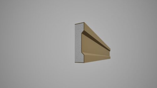 Brâu decorativ din polistiren expandat cu rasina minerala 150x40