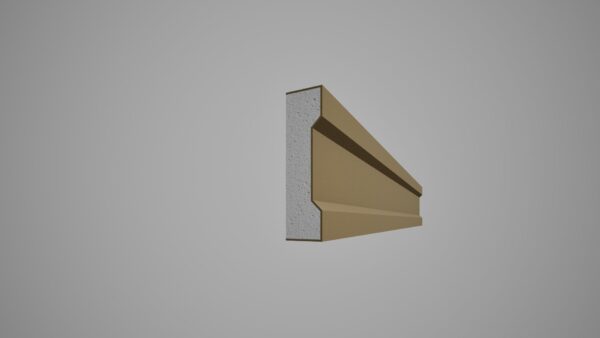Brâu decorativ din polistiren expandat cu rasina minerala 150x40