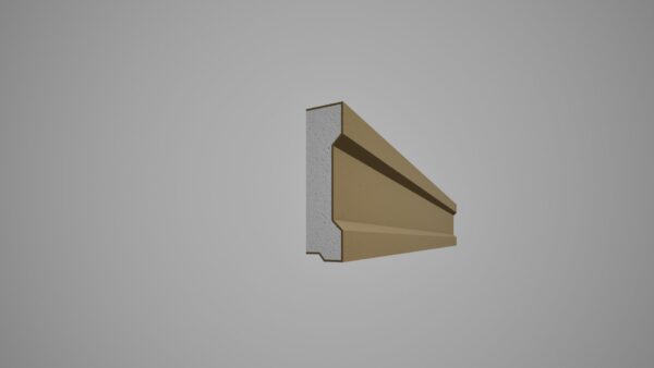 Brâu decorativ din polistiren expandat cu rasina minerala 150x40 L