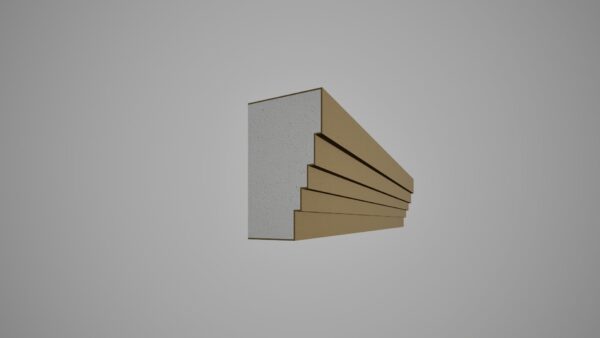 UC-200x120-A Cornisa decorativa din polistiren expandat cu rasina minerala, dimensiune 200x120 Ax2000mm