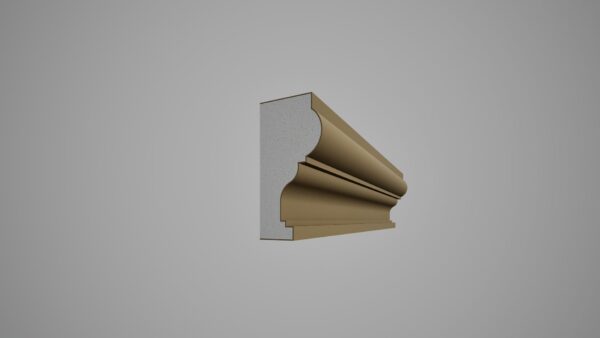 UC-250x120 Cornisa decorativa din polistiren expandat cu rasina minerala, dimensiune 250x120x2000mm