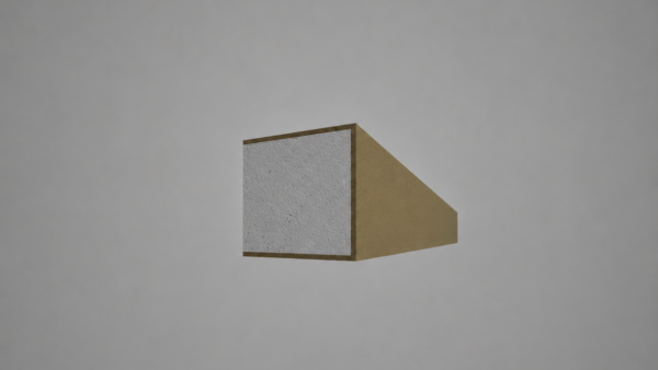Brâu decorativ din polistiren expandat cu rasina minerala 100x100