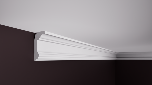 CORNISA CT 6 - 95X45 2M 4 Cornișă mască galerie din polistiren extrudat MG 6 95x45