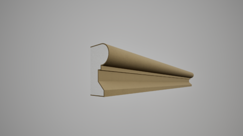 Brâu decorativ din polistiren expandat cu rasina minerala 120x65 A