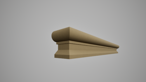Brâu decorativ din polistiren expandat cu rasina minerala 120x65 A