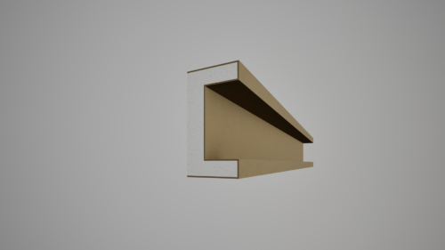 Brâu decorativ din polistiren expandat cu rasina minerala 150x80